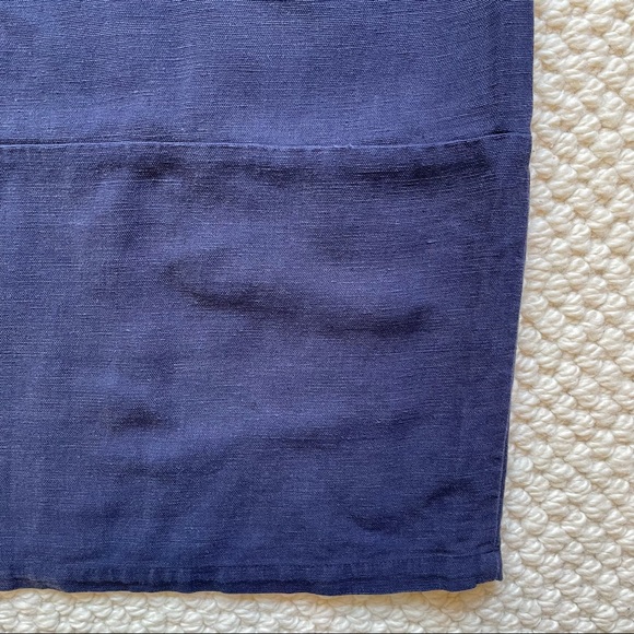 Sessùn linen blend blue mini dress - with pockets! - Picture 5 of 11